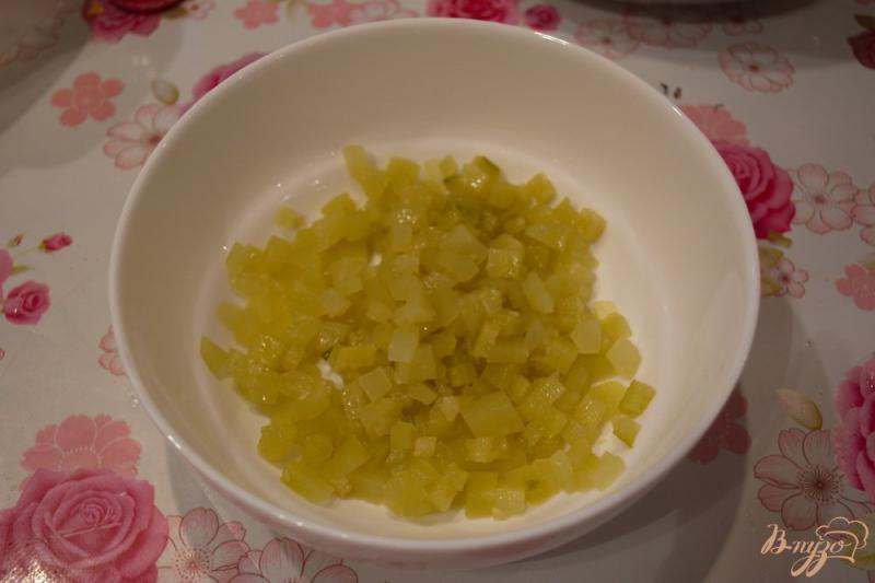 Фото приготовление рецепта: Немецкий салат с кальмаром и огурчиком шаг №1