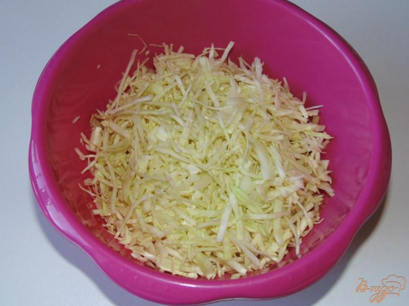 Фото приготовление рецепта: Салат из белокочанной капусты с грецкими орехами и кунжутом шаг №1