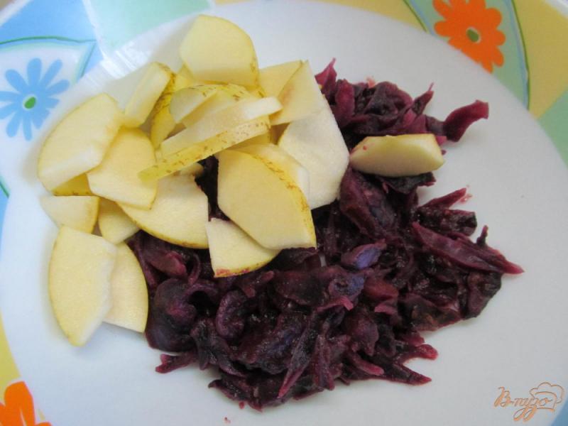Фото приготовление рецепта: Салат из красной капусты шаг №4