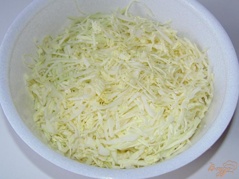 Фото приготовление рецепта: Острый салат из белокочанной капусты без соли шаг №1