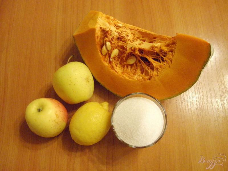 Фото приготовление рецепта: Ароматное тыквенное варенье с лимоном и кусочками яблока шаг №1