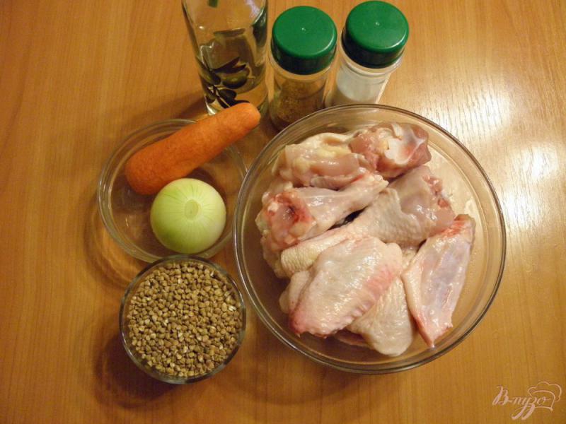 Фото приготовление рецепта: Каша гречневая с курицей в мультиварке шаг №1