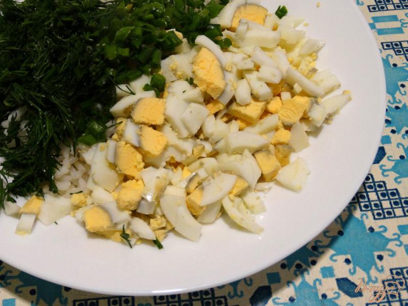 Фото приготовление рецепта: Салат с вёшенками и рисом шаг №1