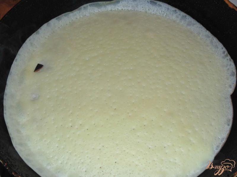 Фото приготовление рецепта: Ванильные заварные блины на молоке шаг №4
