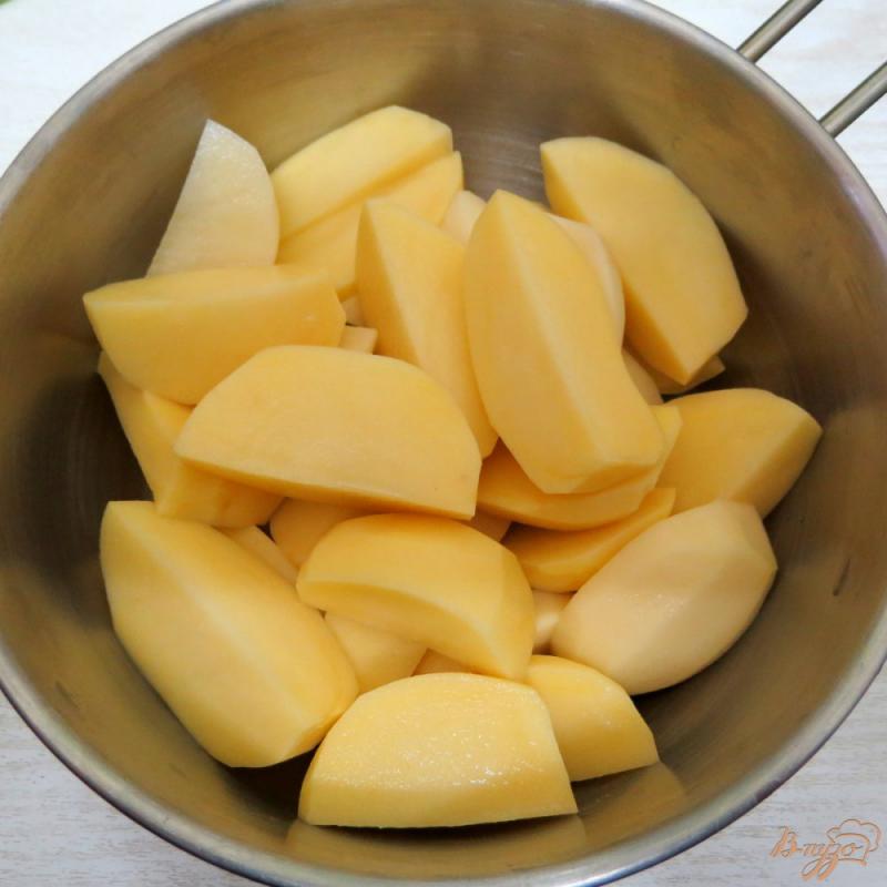 Фото приготовление рецепта: Картофельное пюре со сливками шаг №3