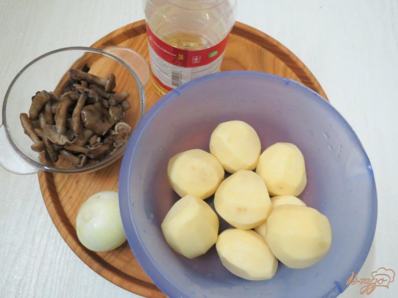 Фото приготовление рецепта: Вареники с картофелем и опятами шаг №5