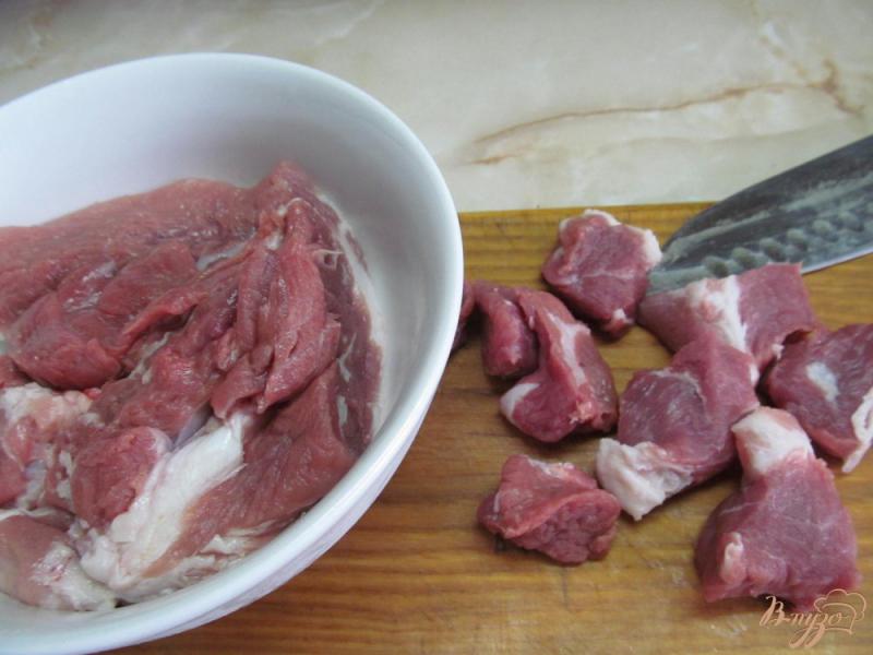 Фото приготовление рецепта: Рагу из свинины с овощами шаг №2