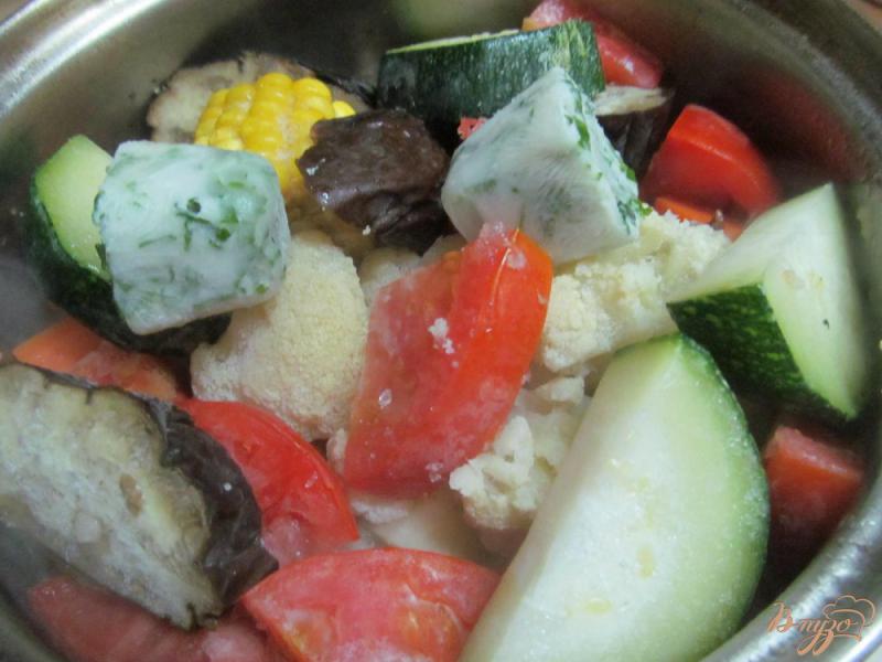 Фото приготовление рецепта: Рагу с замороженными овощами шаг №7