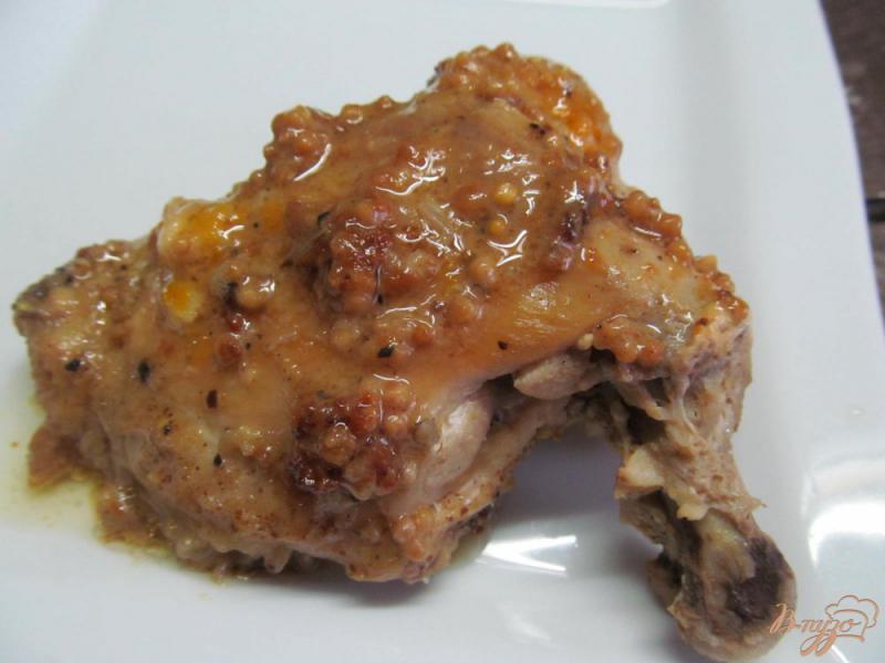 Фото приготовление рецепта: Куриные бедра в горчичном соусе шаг №7