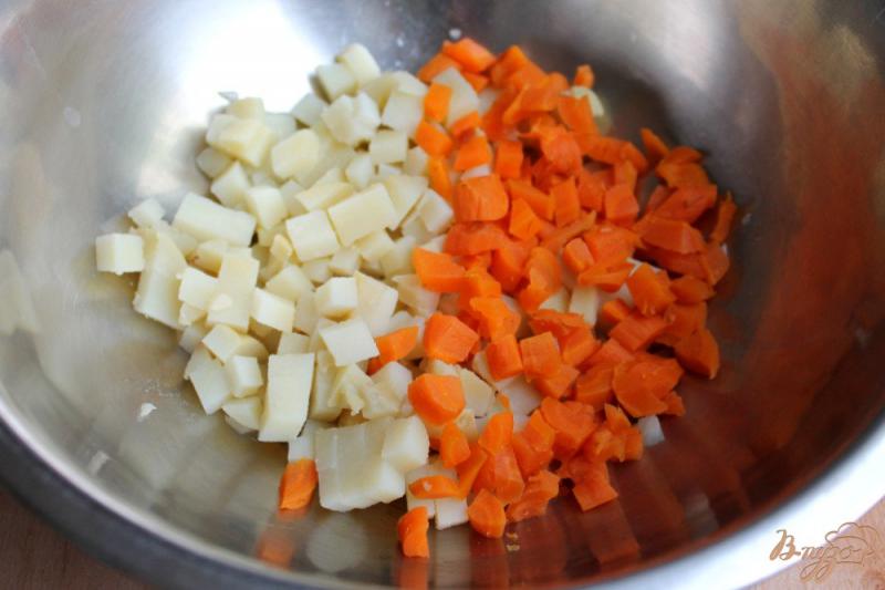 Фото приготовление рецепта: Винегрет из печеных овощей шаг №3