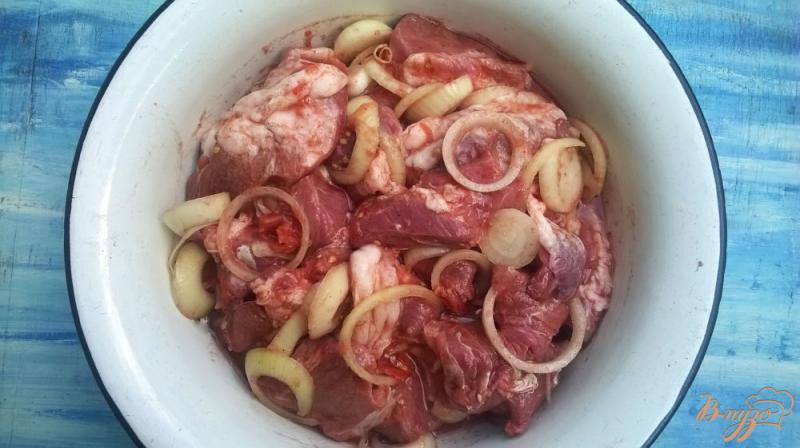 Фото приготовление рецепта: Шашлык в томатном маринаде шаг №5