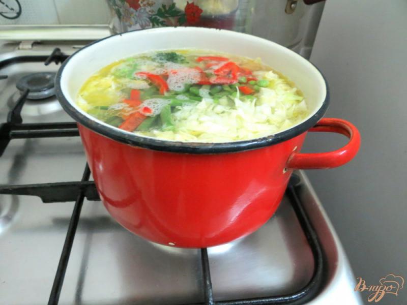 Фото приготовление рецепта: Суп овощной постный шаг №6