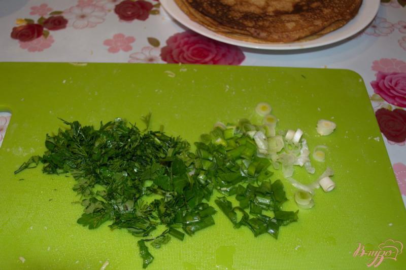 Фото приготовление рецепта: Грузинский лаваш с начинкой на закуску шаг №3
