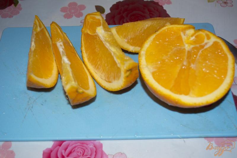 Фото приготовление рецепта: Апельсиновый рулет к чаю шаг №8