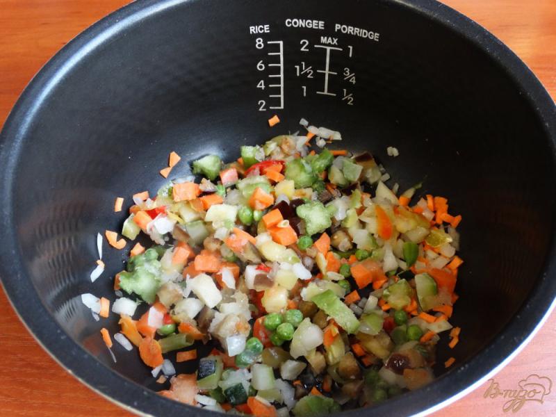 Фото приготовление рецепта: Рагу из замороженных овощей в мультиварке шаг №2