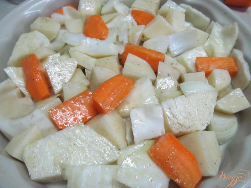 Фото приготовление рецепта: Запеченные овощи под бальзамическим соусом шаг №2