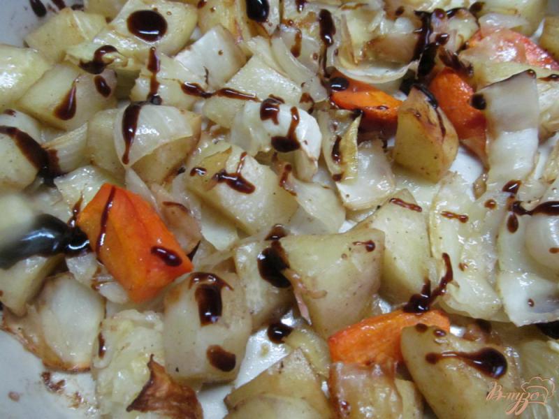 Фото приготовление рецепта: Запеченные овощи под бальзамическим соусом шаг №4
