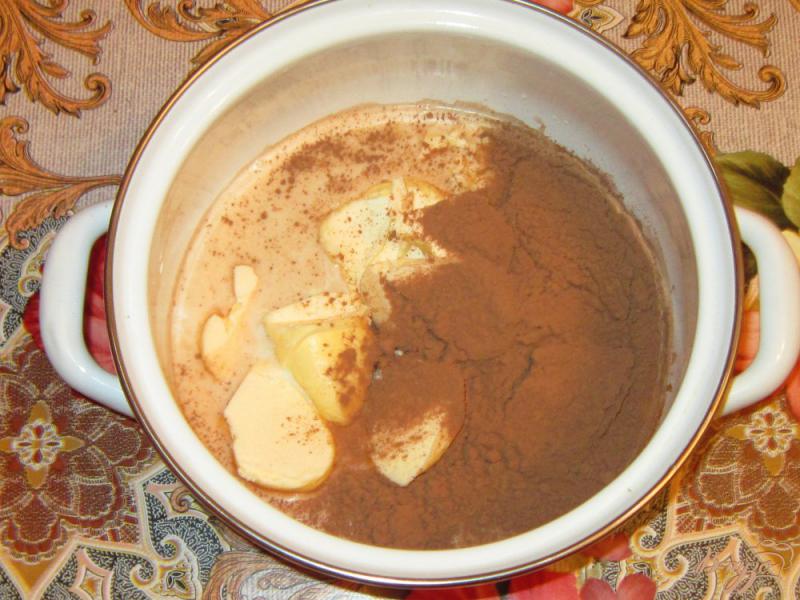 Фото приготовление рецепта: Шоколадные кексы с белым шоколадом шаг №1