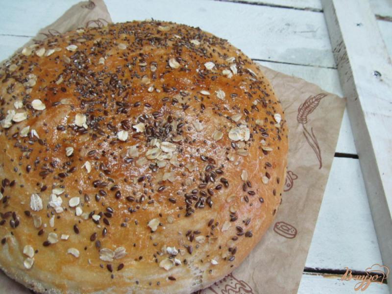 Фото приготовление рецепта: Белый хлеб с зернами чиа и шаг №6