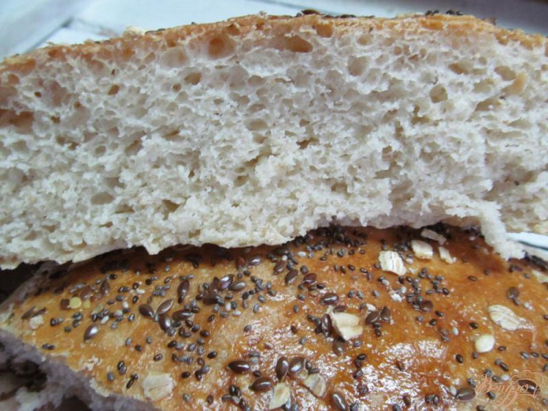 Фото приготовление рецепта: Белый хлеб с зернами чиа и шаг №7