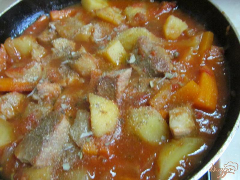 Фото приготовление рецепта: Рагу из мяса свинины шаг №5