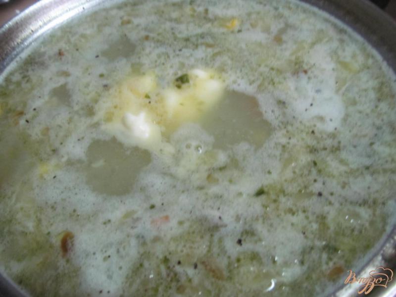 Фото приготовление рецепта: Чесночно-имбирный суп с овощами шаг №8