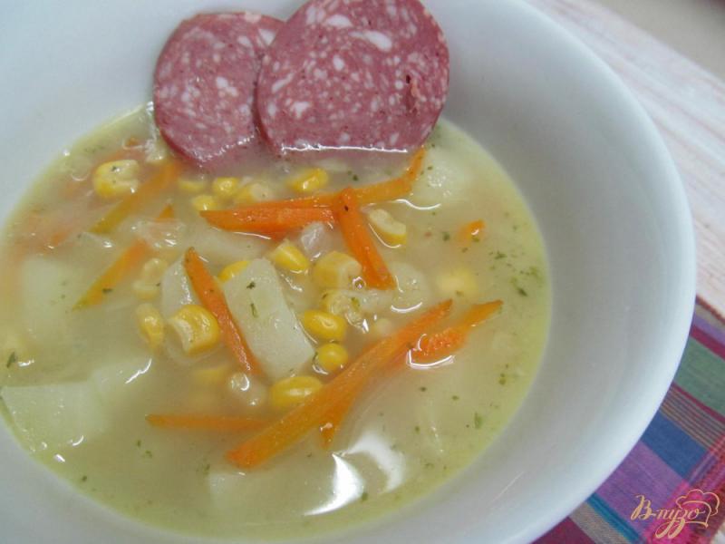 Фото приготовление рецепта: Чесночно-имбирный суп с овощами шаг №9
