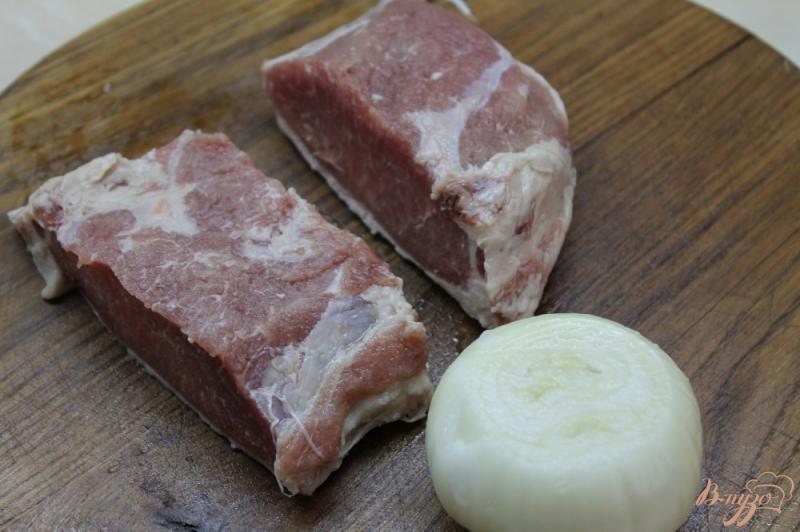 Фото приготовление рецепта: Свиной стейк с балыка шаг №1