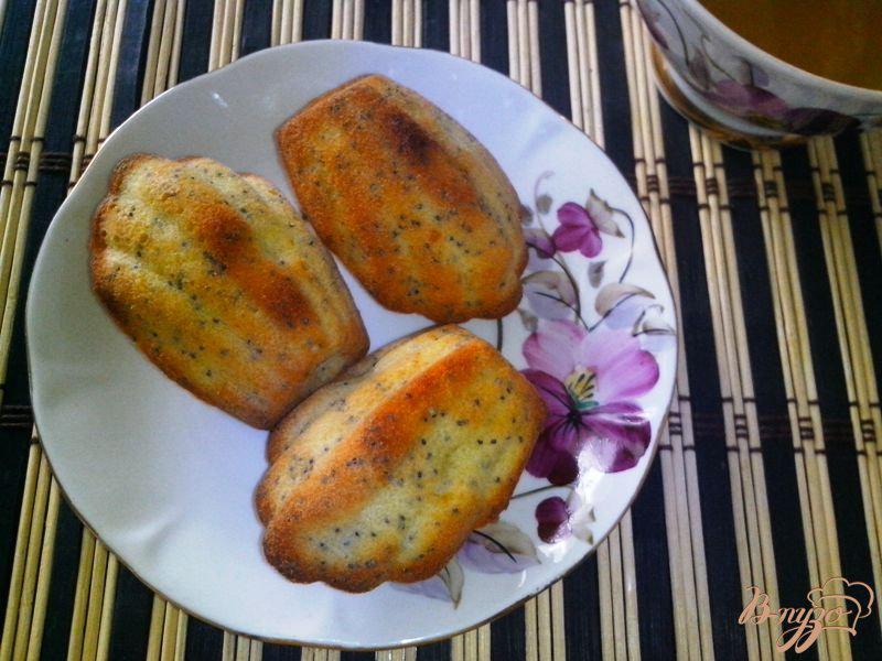 Фото приготовление рецепта: Печенье «Мадлен» с апельсином и маком шаг №5