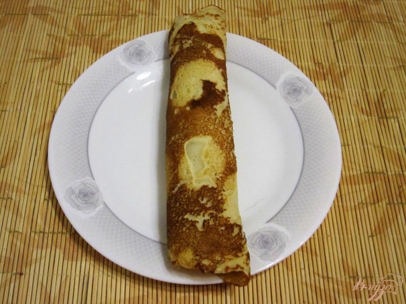 Фото приготовление рецепта: Блинный пирог с творожной начинкой шаг №6