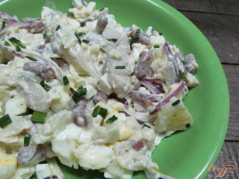 Фото приготовление рецепта: Картофельный салат с сельдью шаг №5