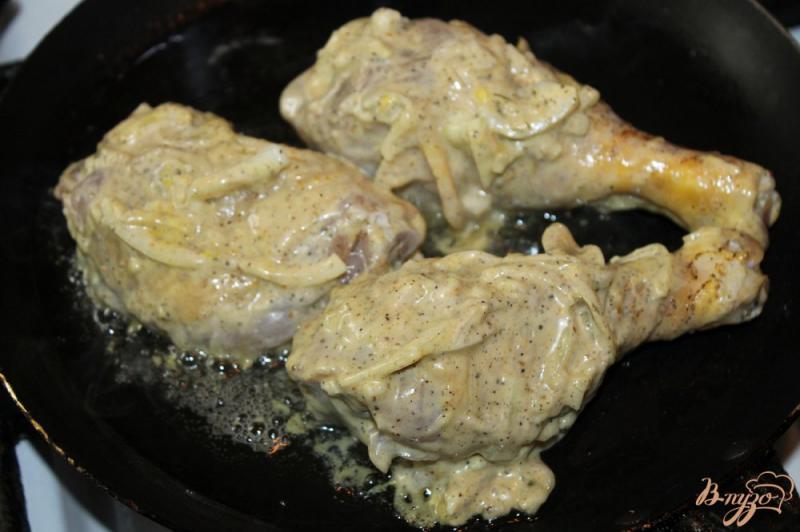 Фото приготовление рецепта: Запеченные куриные ножки с карри и маринадом шаг №6