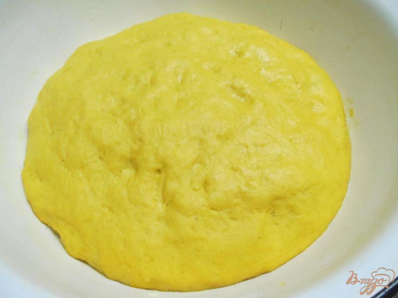 Фото приготовление рецепта: Хлеб на кефире с куркумой шаг №6