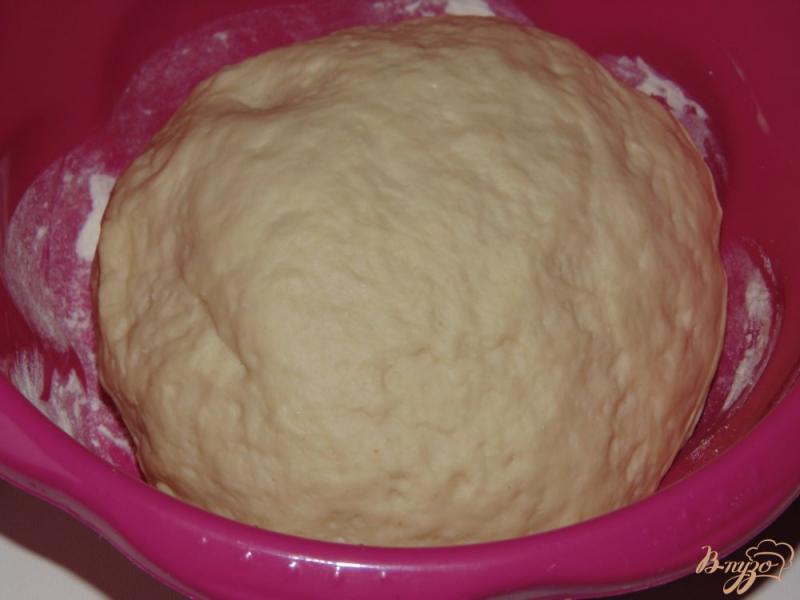 Фото приготовление рецепта: Дрожжевое тесто на домашнем йогурте шаг №4