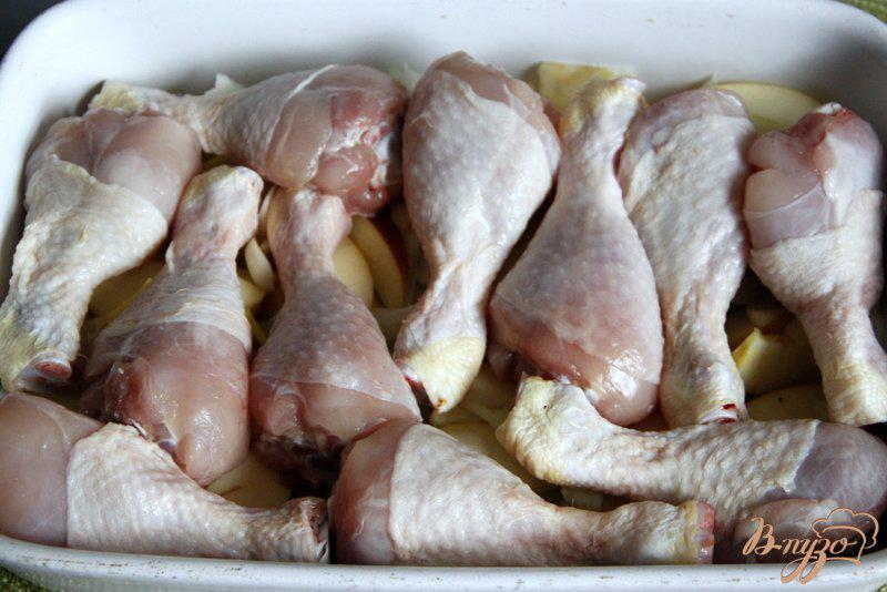 Фото приготовление рецепта: Ароматные запеченые голени курицы шаг №2