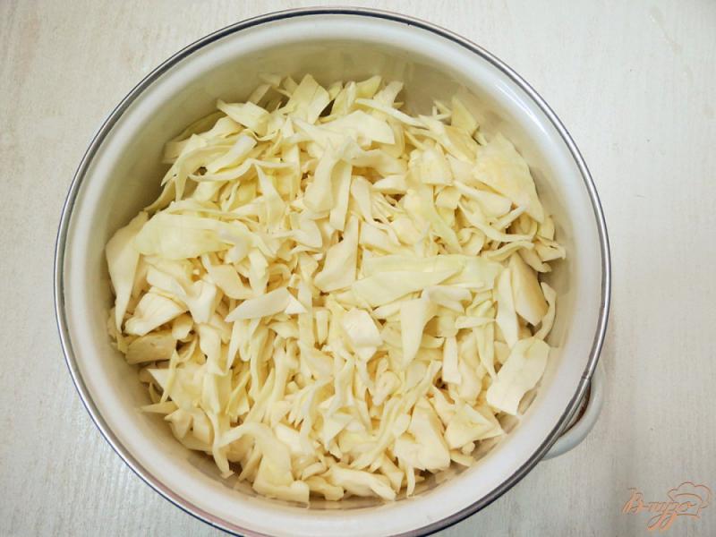 Фото приготовление рецепта: Запеканка из гречки с грибами и капустой шаг №2