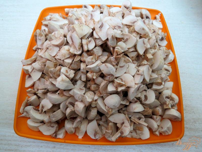 Фото приготовление рецепта: Запеканка из гречки с грибами и капустой шаг №6