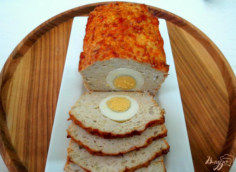 Фото приготовление рецепта: Хлебец с яйцами шаг №12
