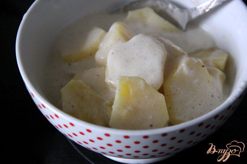 Фото приготовление рецепта: Гратин из картофеля, шампиньонов и молочной колбаски шаг №1