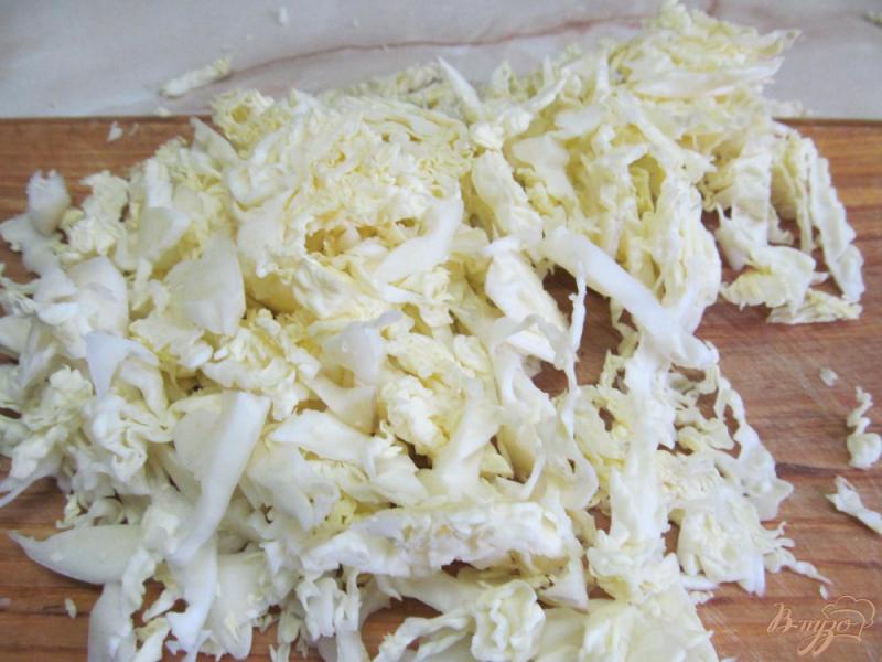 Фото приготовление рецепта: Капустный салат с инжиром шаг №1