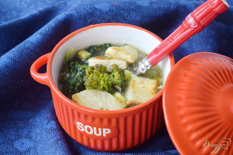 Фото приготовление рецепта: Диетический суп с брокколи шаг №5