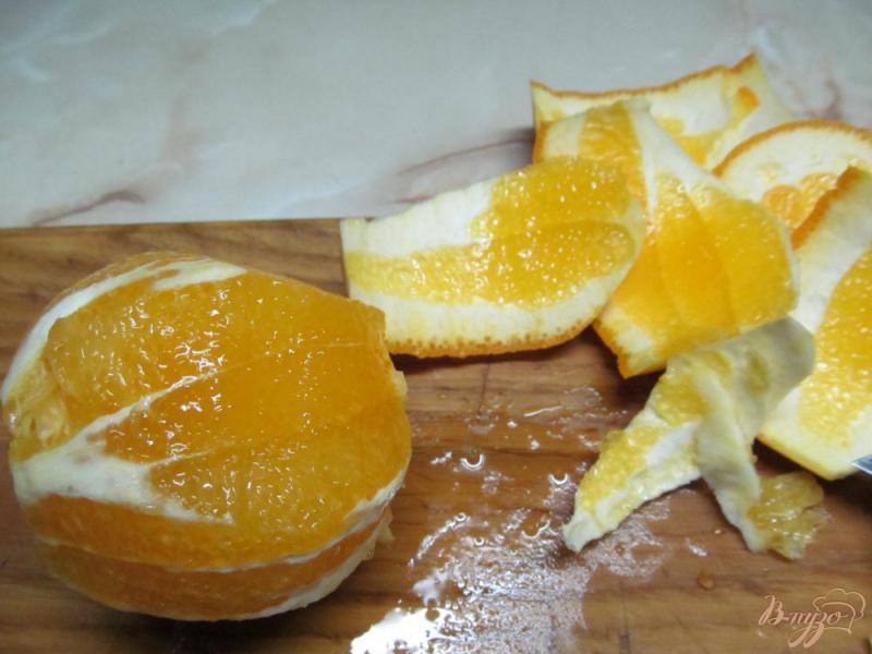 Фото приготовление рецепта: Десерт из апельсина и творога шаг №1