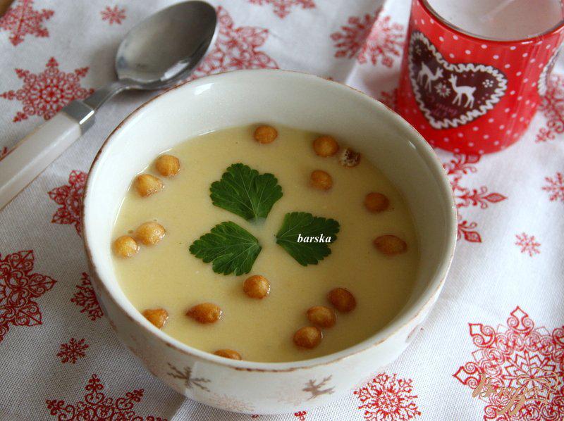 Фото приготовление рецепта: Сырно-овощной крем-суп шаг №7