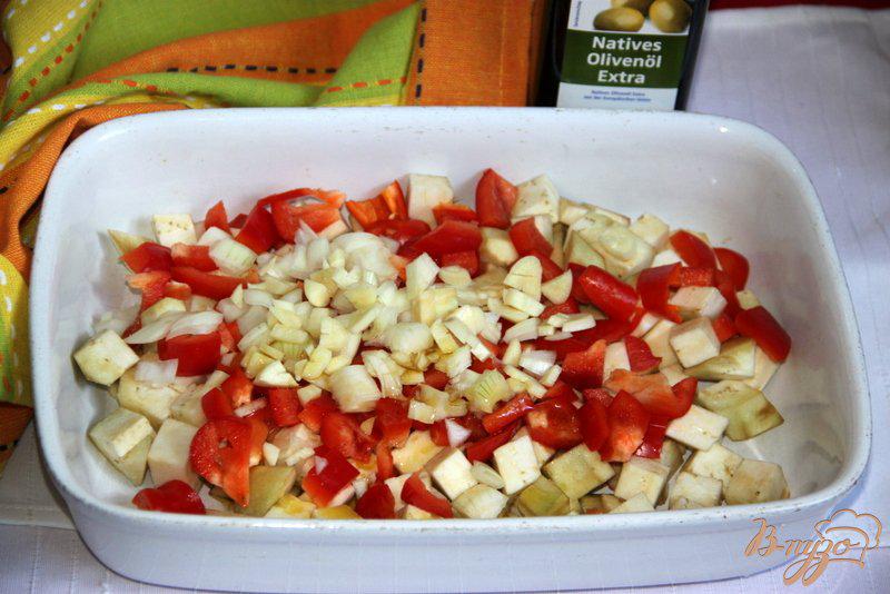 Фото приготовление рецепта: Суп с чечевицей и с печеными овощами шаг №3