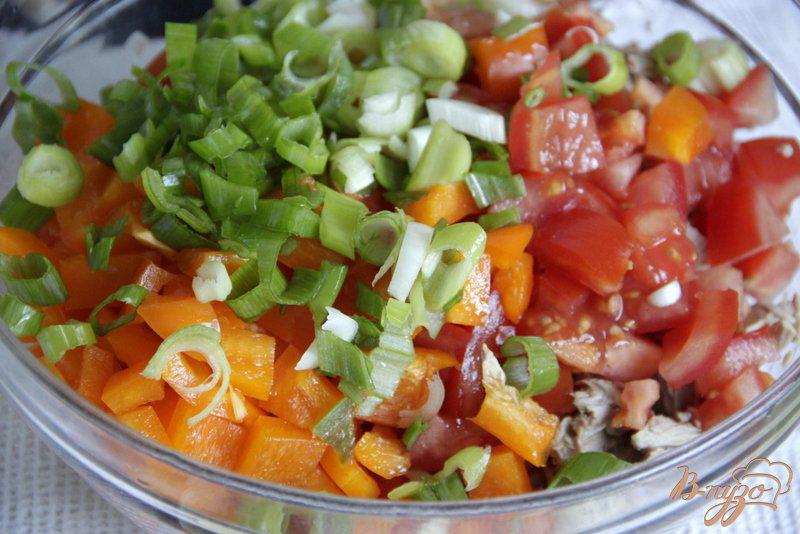 Фото приготовление рецепта: Салат из фасоли и овощей с о.Мальорка шаг №4