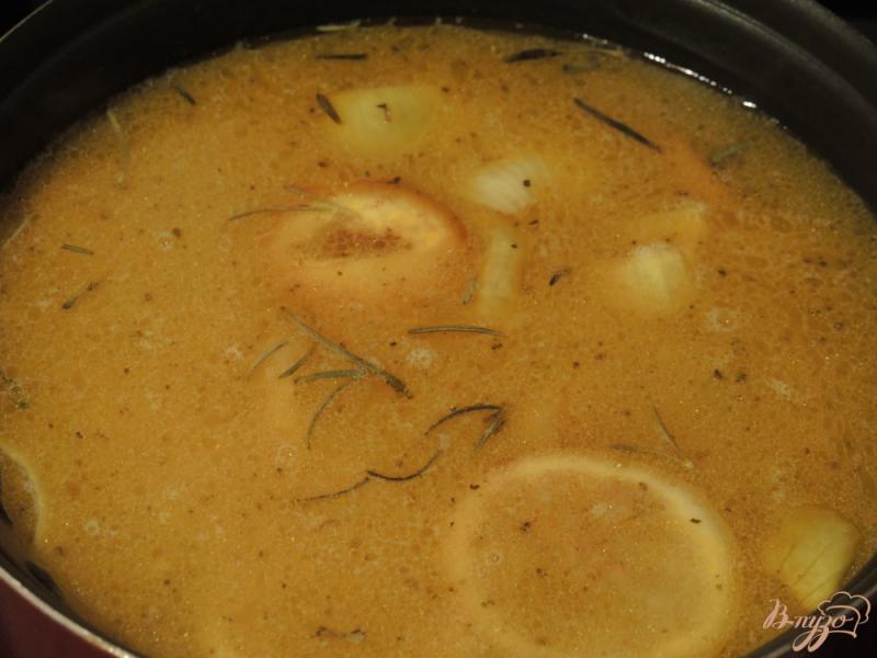 Фото приготовление рецепта: Суп с запеченной курицей шаг №5