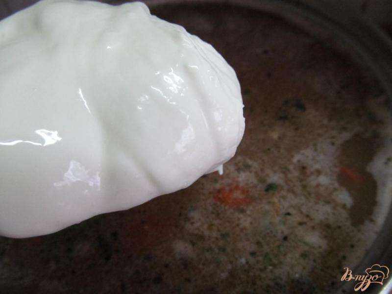 Фото приготовление рецепта: Суп с двумя видами фасоли и макаронами шаг №9