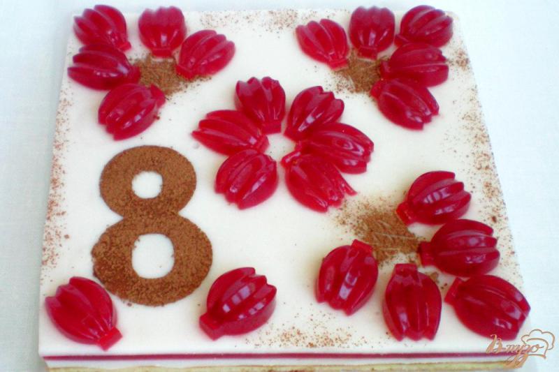 Фото приготовление рецепта: Торт с желе шаг №10