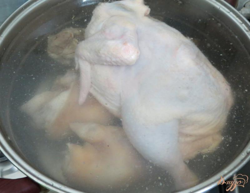 Фото приготовление рецепта: Холодец курино свинной шаг №2
