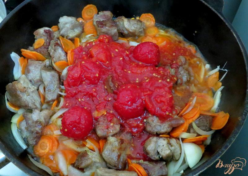 Фото приготовление рецепта: Свинина с овощами шаг №7